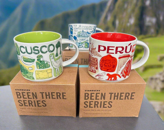 Starbucks Lot of 3 Mugs PERU CUSCO & LIMA Been There Series 14 Oz Cup New In Box