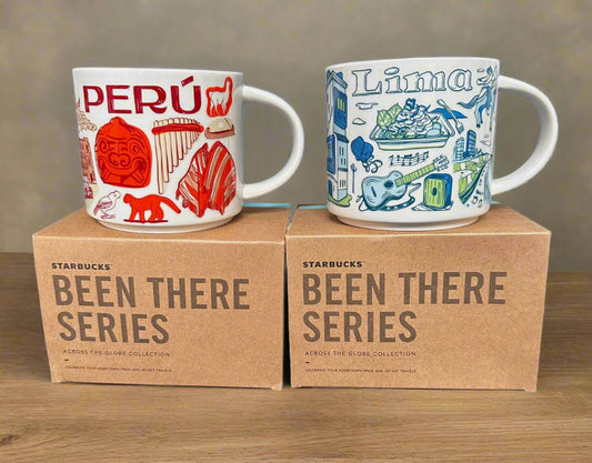 Starbucks Peru Lima Mug Set Been There Series 14oz Cup New In Box