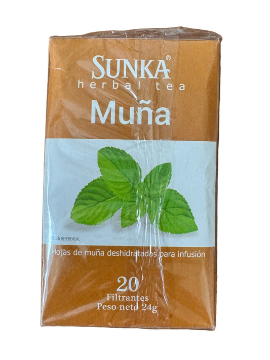 SUNKA Muña Herbal Tea – 20 Tea Bags – Andean Digestive Infusion from Peru