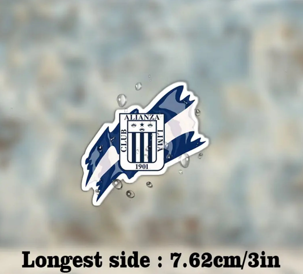 Alianza Lima Sticker for Cars, Bumpers, Windows, Laptops, Cups, and Phones 3”x3”