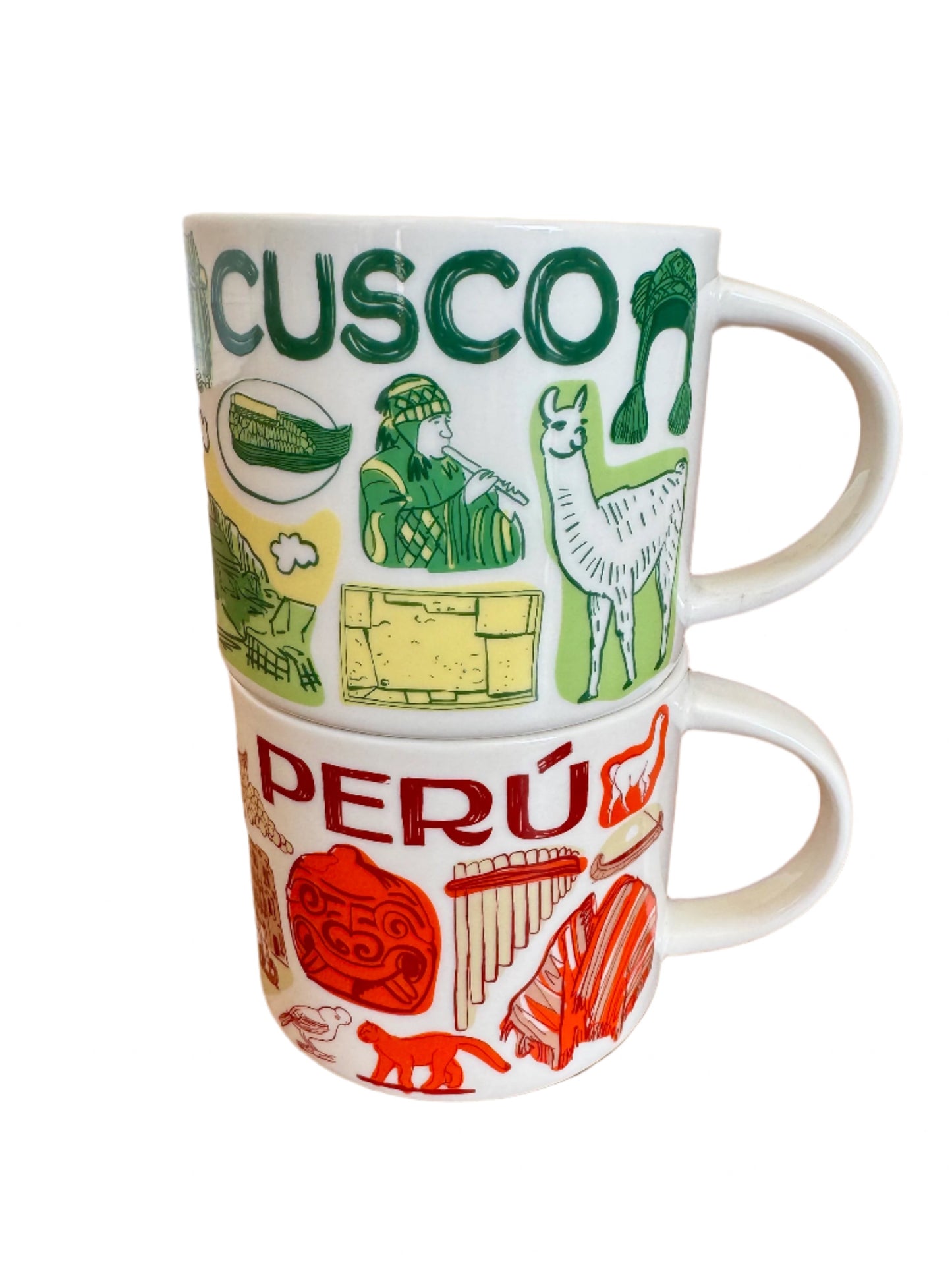 Starbucks Peru Cusco Mug Set Been There Series 14oz Cup New In Box