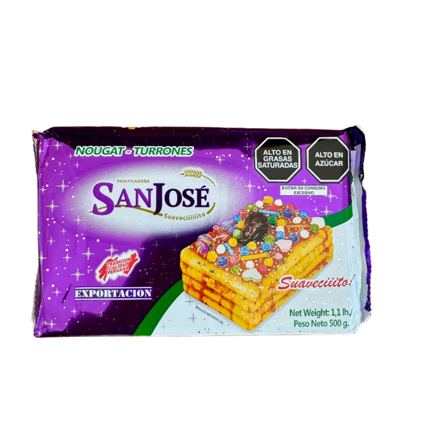 Peruvian San José Turrón – 1.1 lbs / 500 g - Traditional Sweet Nougat