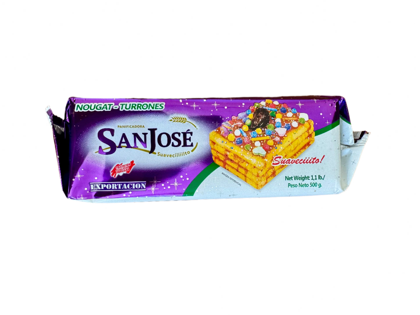 Peruvian San José Turrón – 1.1 lbs / 500 g - Traditional Sweet Nougat