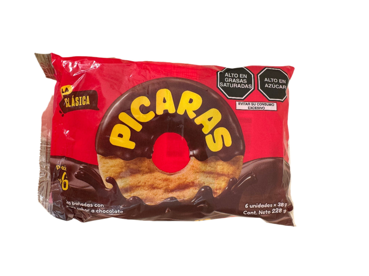 Pícaras Galletas Bañadas en Chocolate 240g – 24 Galletas Peruanas en 6 Paquetes