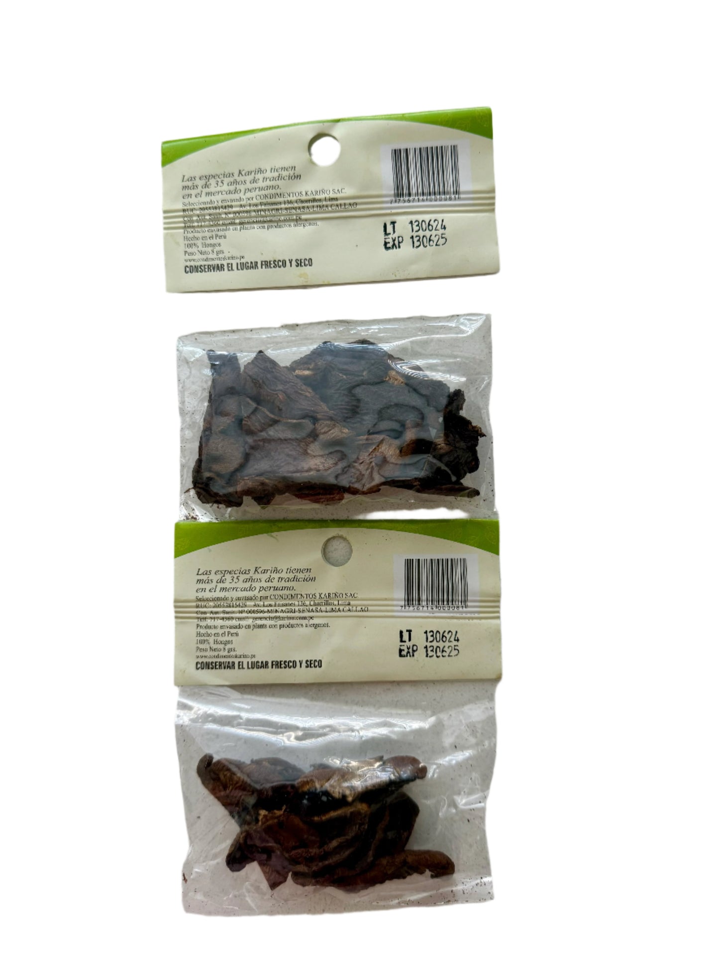 2 pack Hongos secos Kariño 8 gr