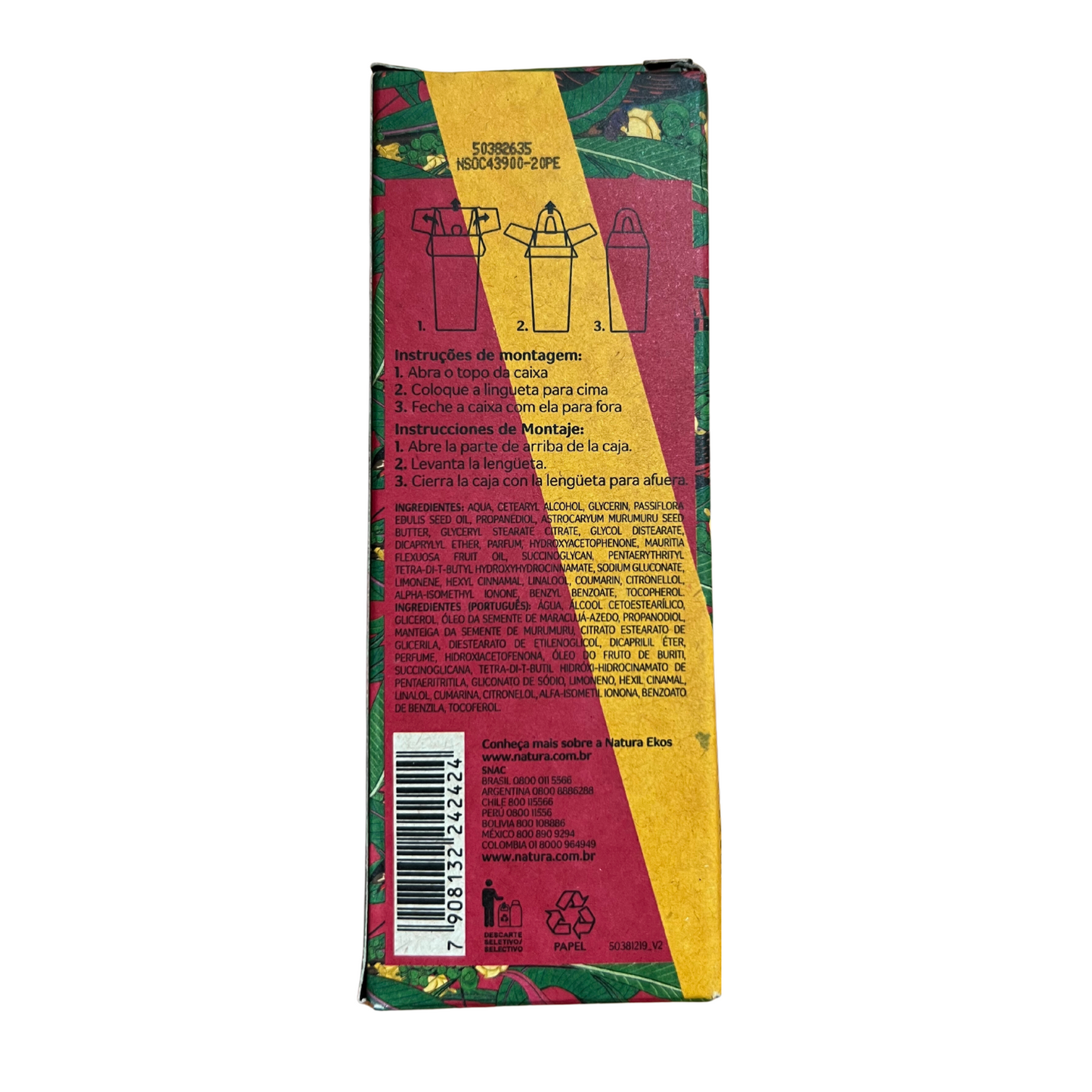 Natura Ekos Nectar Hidratante para Maos Ekos Maracuja - 75g Hidratacao Imediata