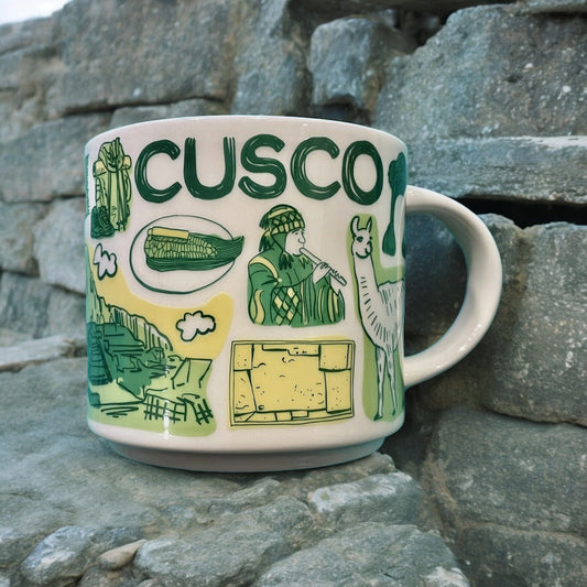 Starbucks Been There Series Cusco Peru Mug - Machu Picchu Collectible Cup 14 oz