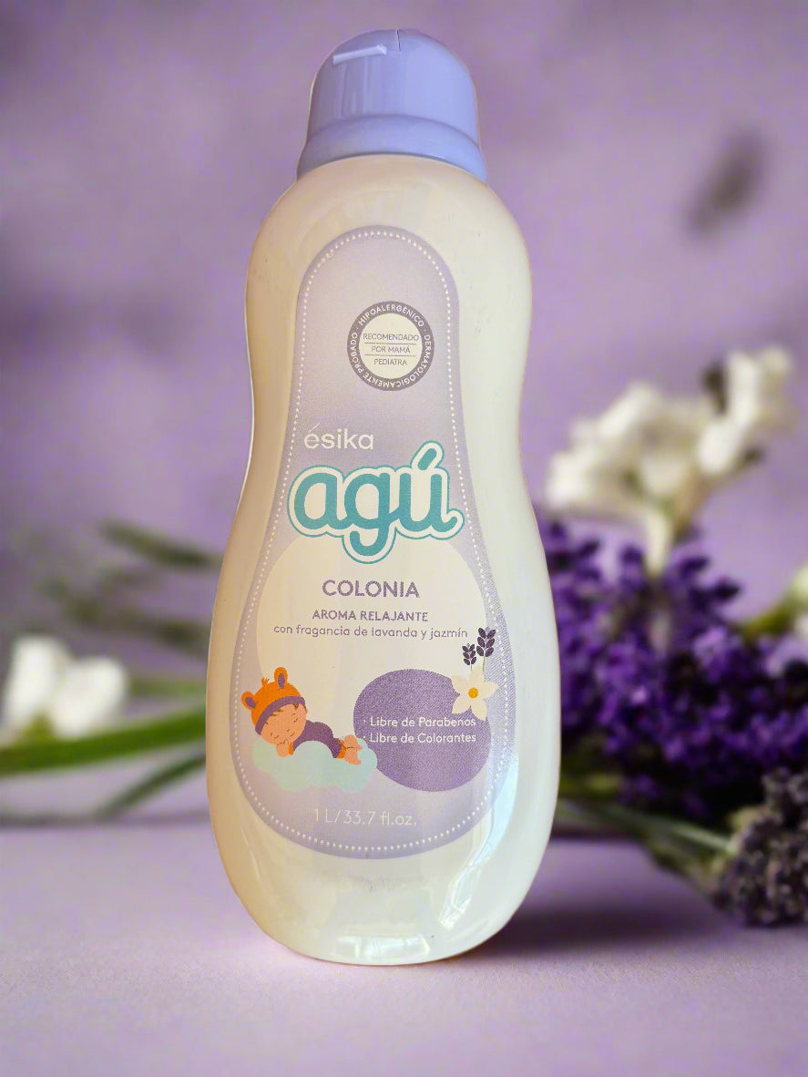 Esika Colonia Agú aroma lavanda vibrante de 1 litro