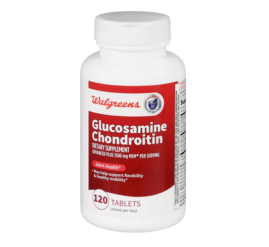 Glucosamine Chondroitin Avanzado Plus 1500 Mg 120 Tabletas