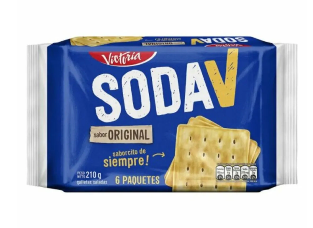 2 pack Galletas peruanas Soda San Jorge azul 6 unidades