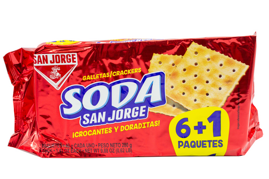 2 pack Galletas peruanas Soda San Jorge 7 unidades