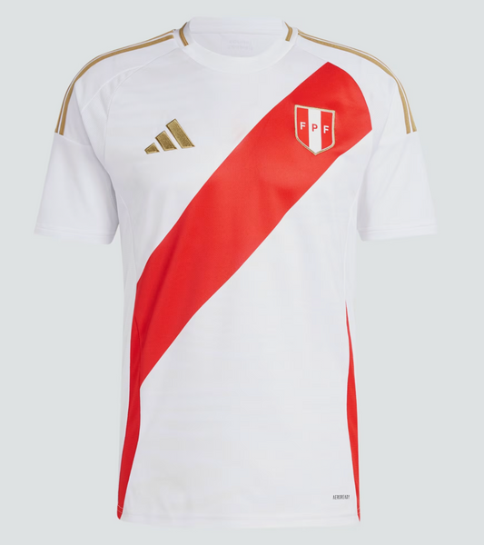 Adidas camiseta oficial de local de la selección peruana 2024 para hombre
