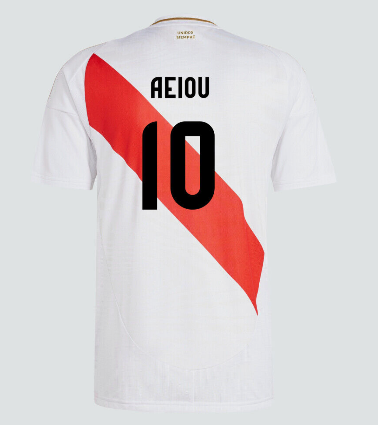 Adidas camiseta oficial de local de la selección peruana 2024 para hombre
