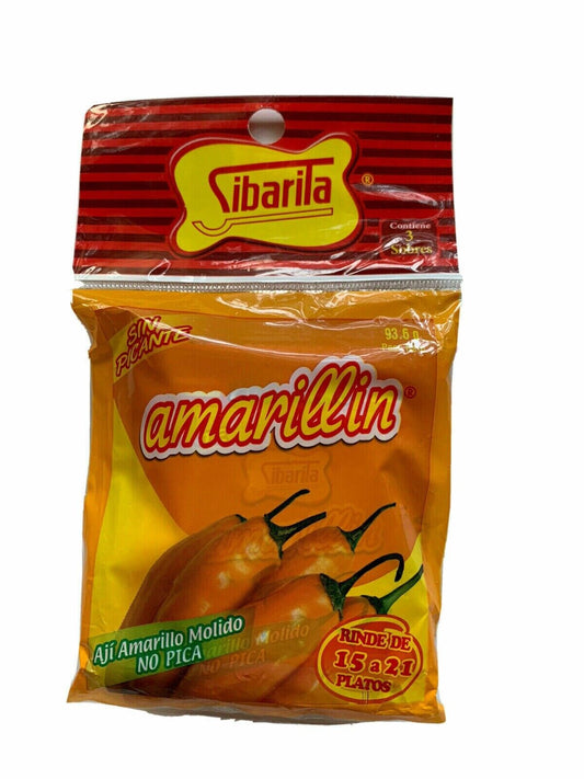 Sibarita Aji Amarillo Pepper Sauce - Peruvian Yellow Chili Paste 3 Pack 3.3oz