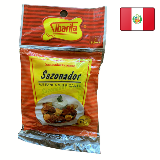 Sibarita Sazonador Aji Panca Panca Pimienta Condimento each pack contain 6 units
