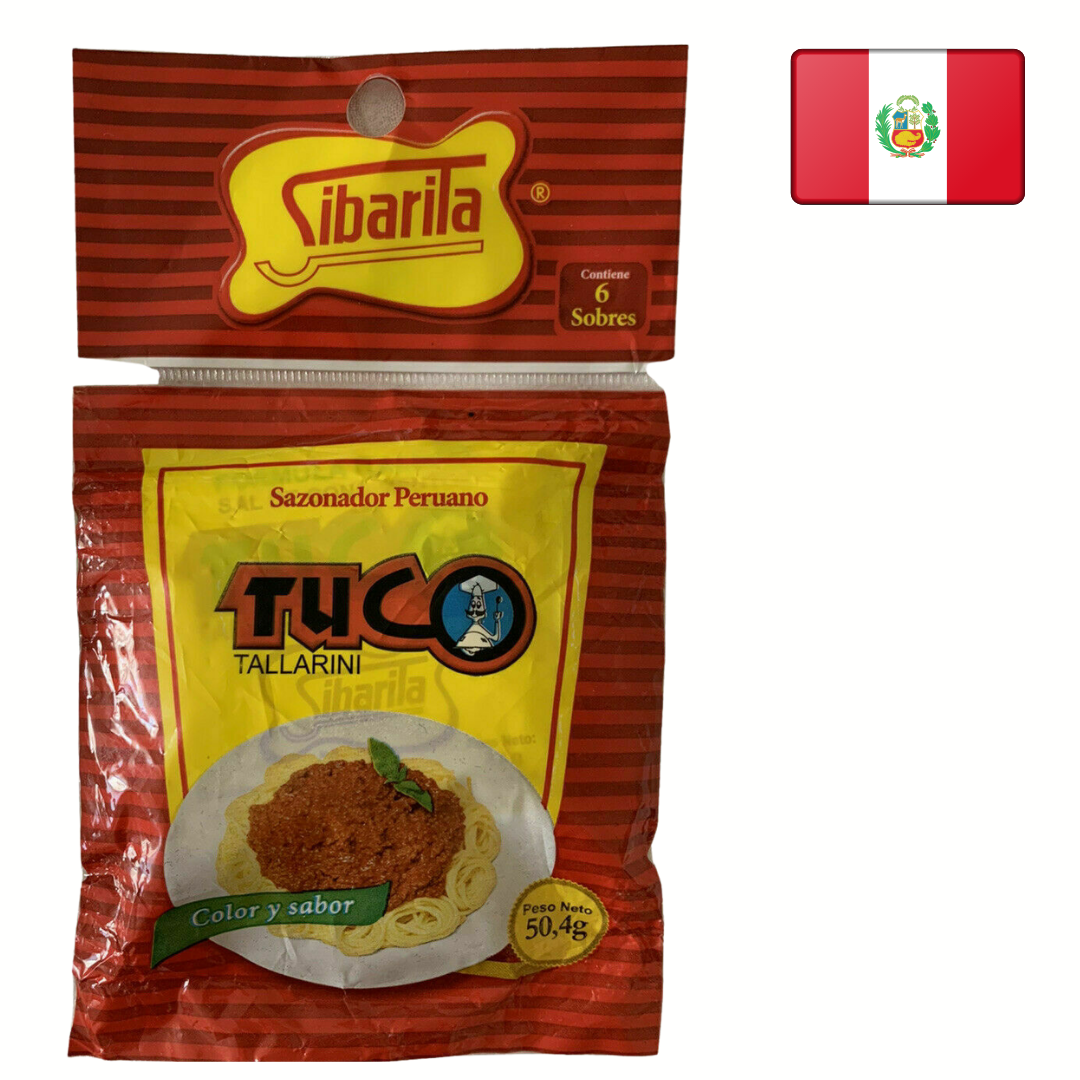 Sibarita Tuco Tallarini Sazonador Peruano Dry Seasoning Packets For Cooking