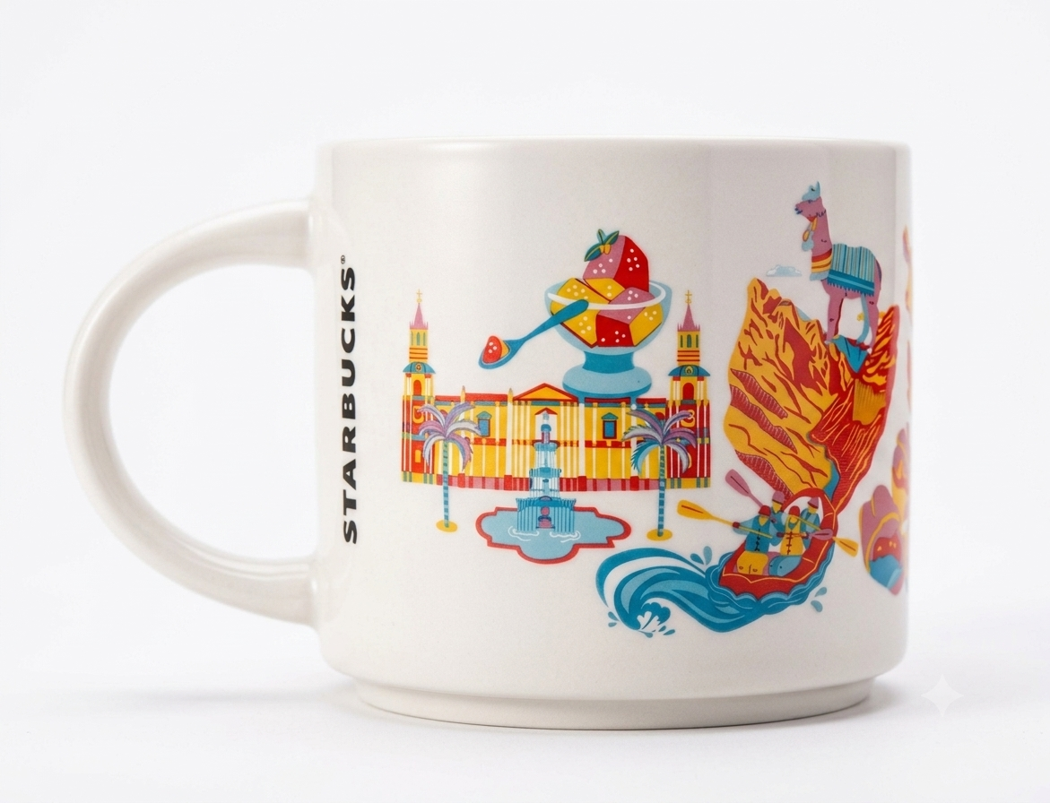 Starbucks Discovery Series Cup, Mug, Coffee mug AREQUIPA, PERU Collectible Cup 14 oz