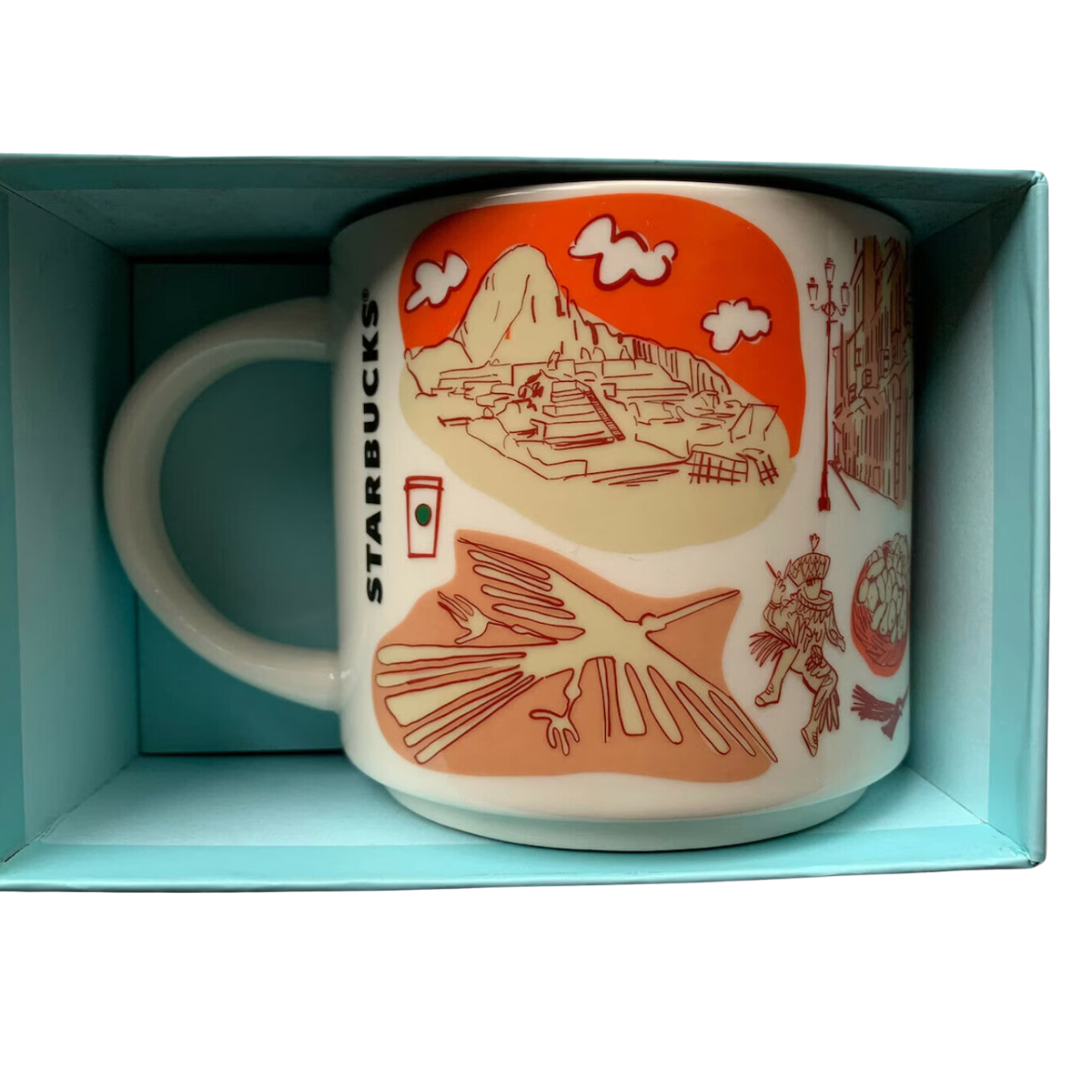 Starbucks Peru Been There Collection Cup Mug 14oz New