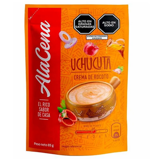 Uchucuta Alacena Rocoto Chilli Sauce cream, sachet x 85 gr