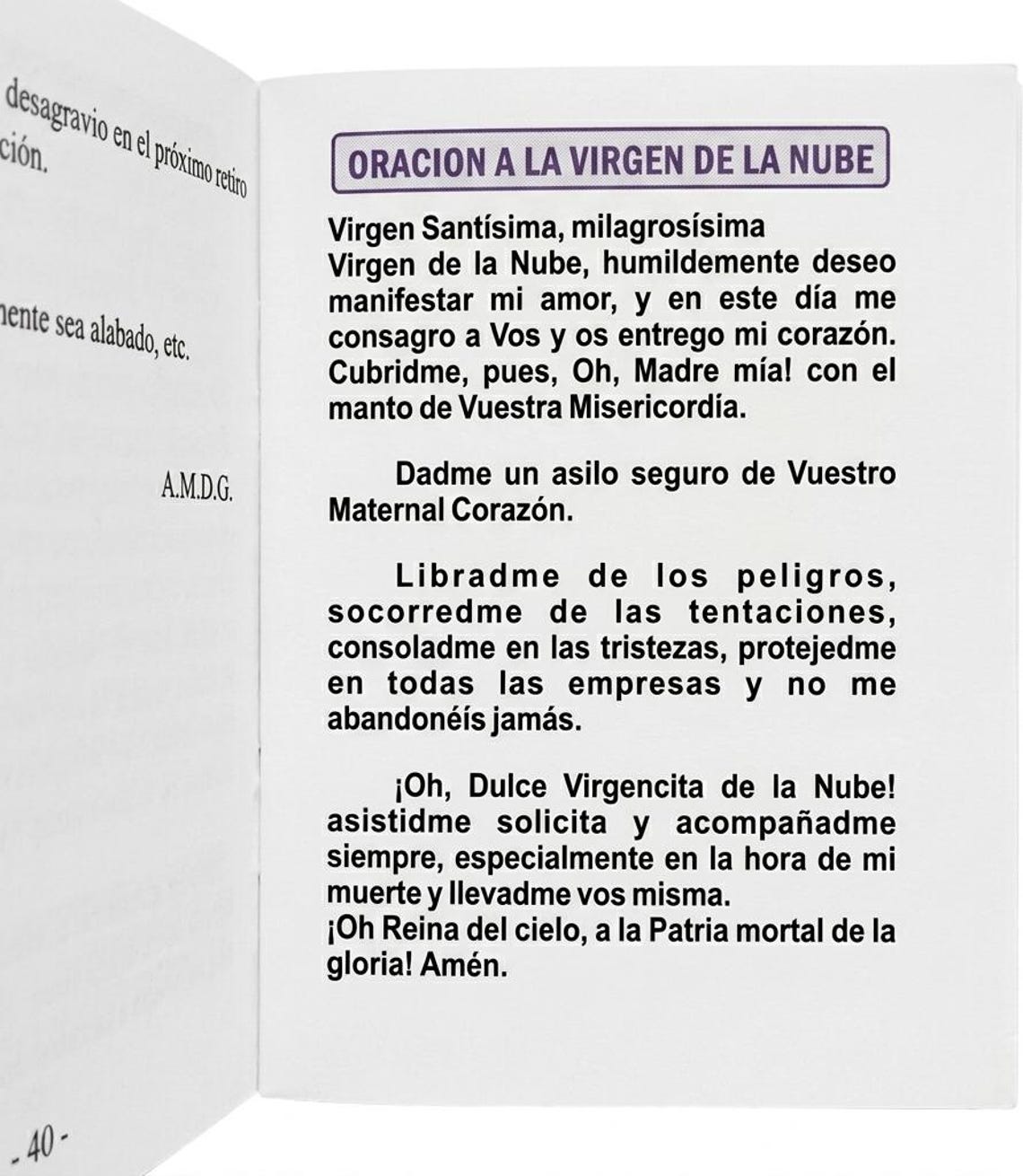 Lord of Miracles Novena Prayer Book – Spanish Señor de los Milagros Devotion Booklet, 40 Pages