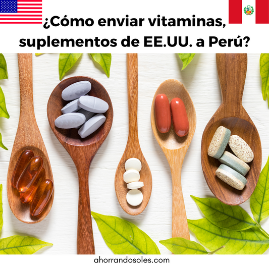 ¿Cómo enviar vitaminas, suplementos o productos médicos de los Estados Unidos a Perú?