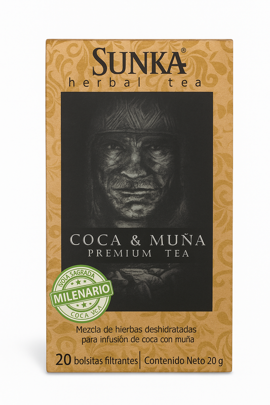SUNKA Coca & Muña Herbal Tea – 20 Tea Bags
