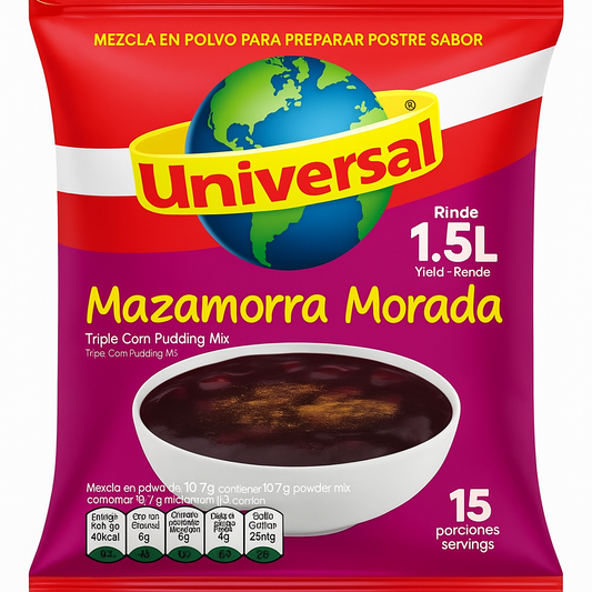Universal Mazamorra Morada Mix – 150 g – Traditional Peruvian Purple Corn Dessert