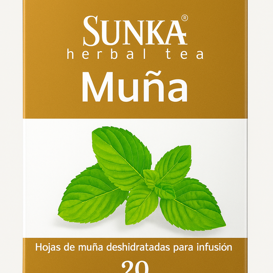 SUNKA Muña Herbal Tea – 20 Tea Bags – Andean Digestive Infusion from Peru