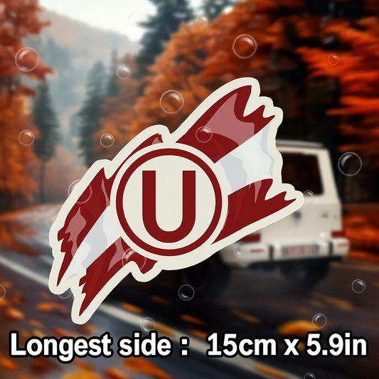 Universitario de deportes Sticker for Cars, Bumpers, Windows, Laptops, Cups, and Phones 5.9” x 5.9”
