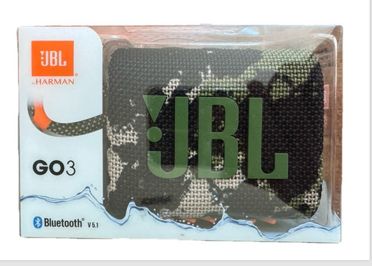JBL Go 3 Bluetooth Speaker - Green Camouflage