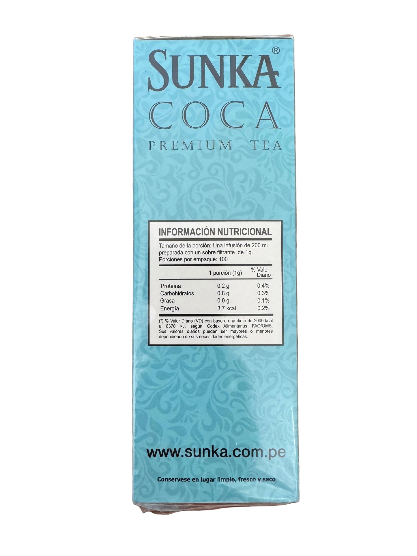 SUNKA Coca Premium Tea 100 Tea Bags