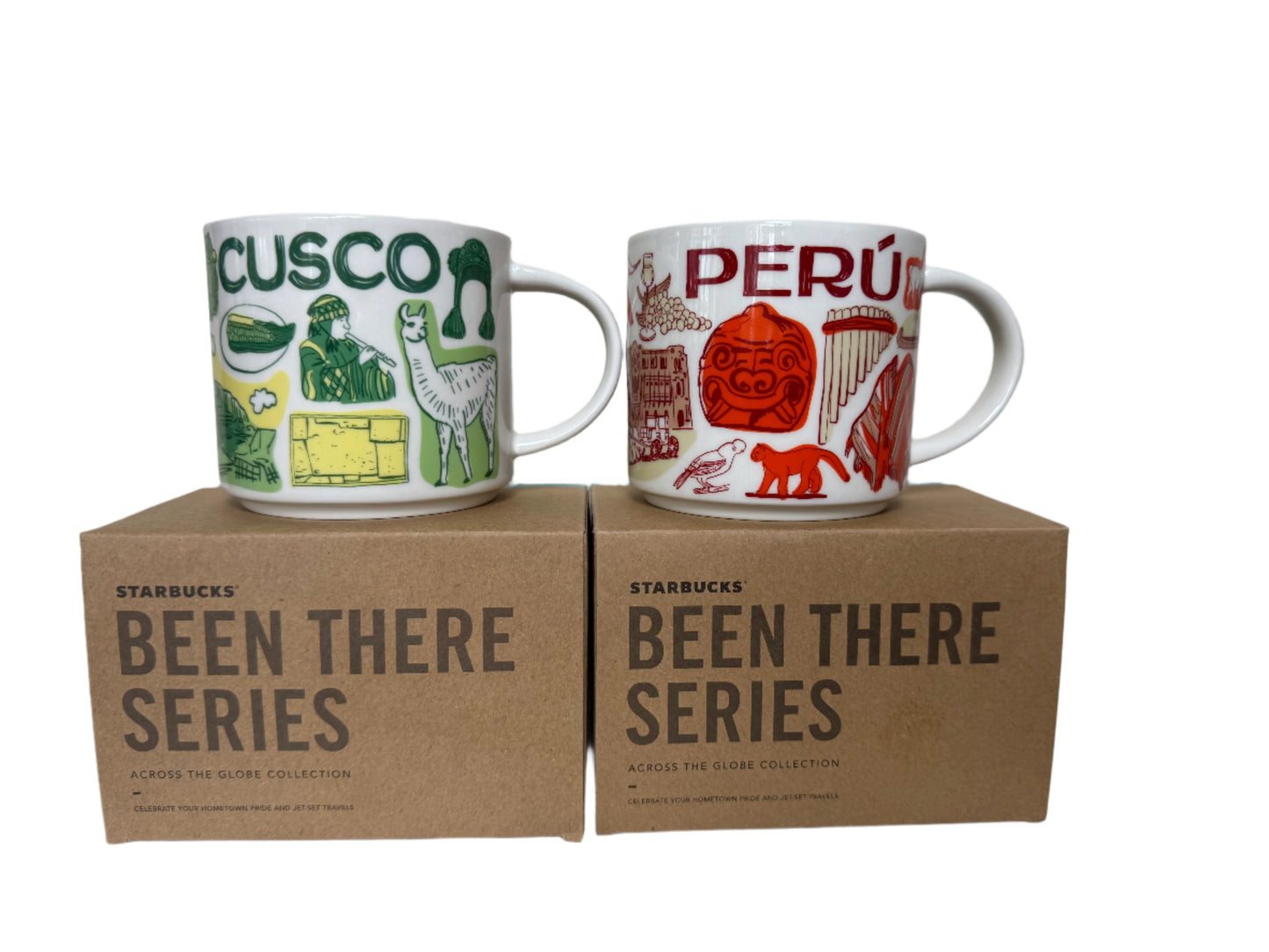 Starbucks Peru & Cusco Mug Set – Been There Series 14 oz – New in Box