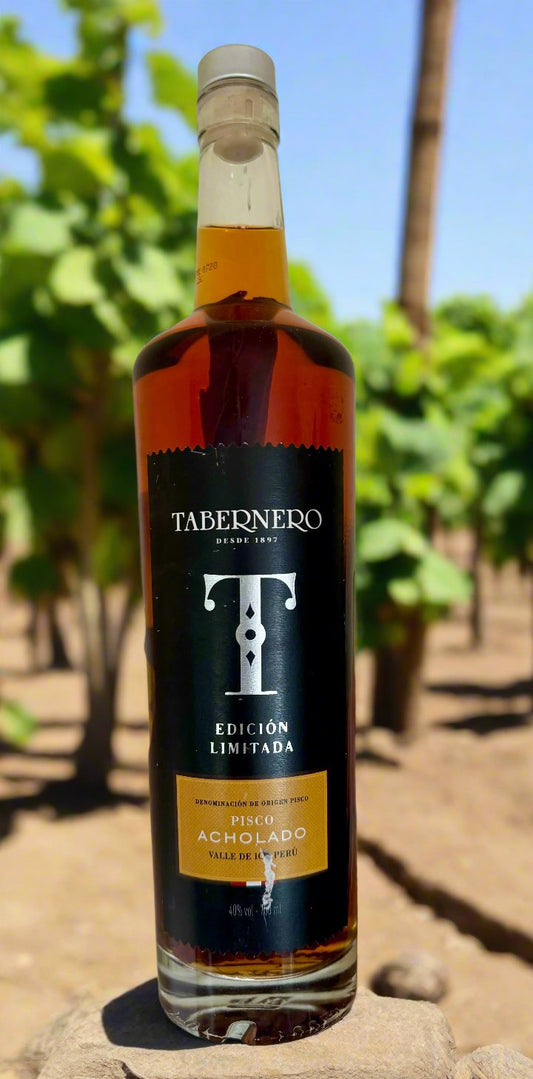 Tabernero Edición Limitada Pisco Acholado macerado de canela 750 ml