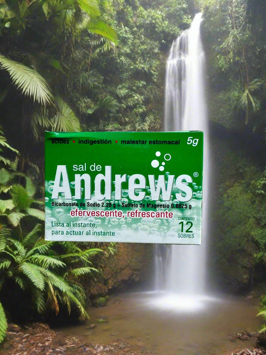 Sal de Andrews Triple Acción – Antacid Powder Pack (12 Units) – Alivio Rápido para Indigestión y Acidez