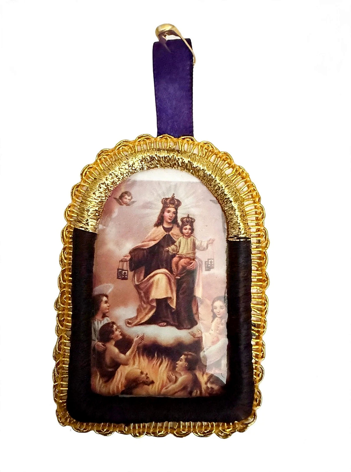 Virgen del Carmen Peruvian Detente – Double-Sided Catholic Protection Charm various sizes