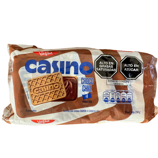 Victoria Casino Choco Chill Cream Cookies – Peruvian Chocolate Sandwich Cookies – 9.10 oz / 258 g