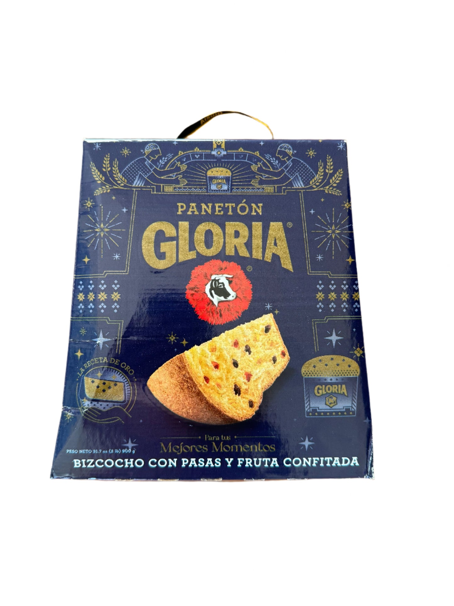 Gloria Panettone Cake with Raisins and Candied Fruit 900g (2lb) Peruvian Paneton