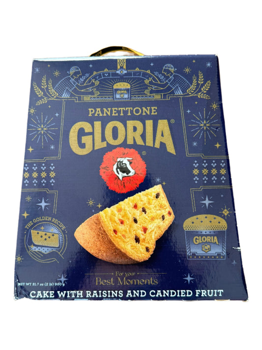 Gloria Panettone Cake with Raisins and Candied Fruit 900g (2lb) Peruvian Paneton