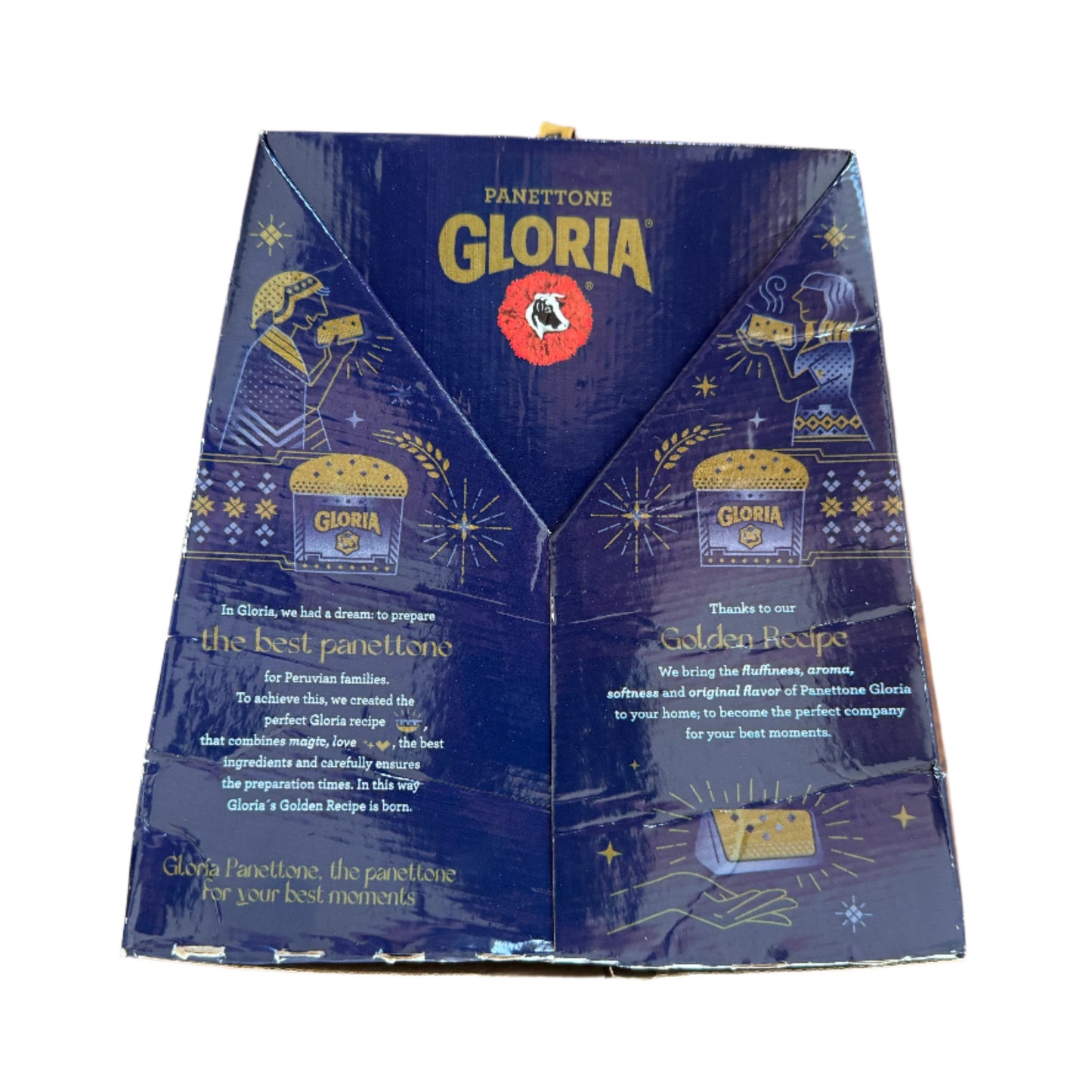 Gloria Panettone Cake with Raisins and Candied Fruit 900g (2lb) Peruvian Paneton