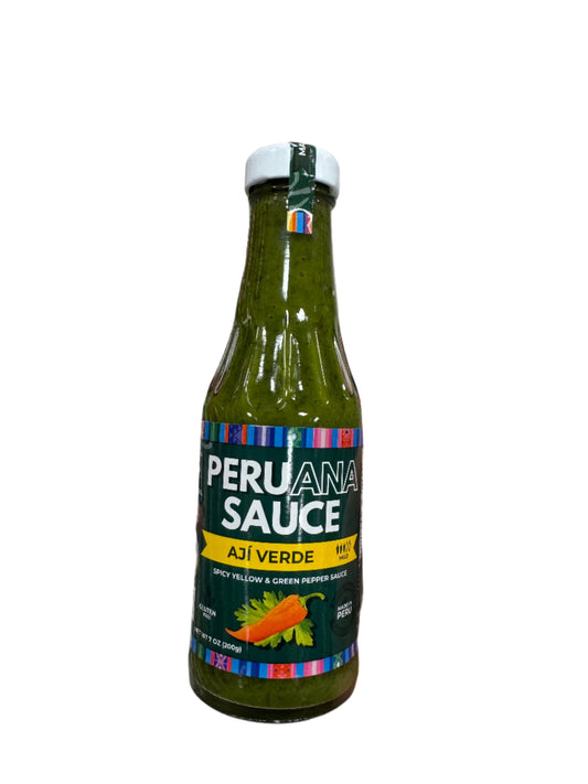 PERUANA Aji Verde Spicy Yellow Pepper + Cilantro Hot Sauce