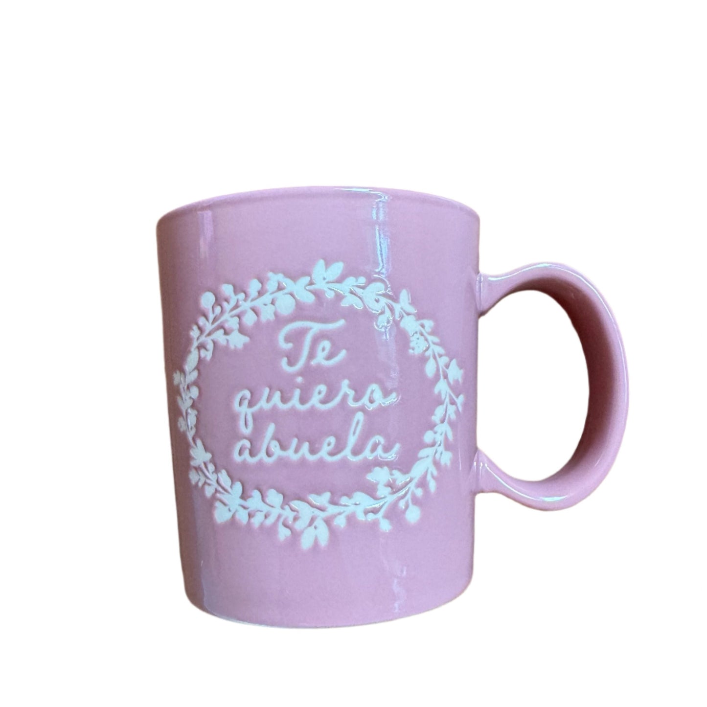 Te Quiero Abuela taza de regalo en color rosado