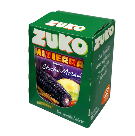 Zuko Chicha Morada 12-Pack – Peruvian Purple Corn Drink Mix 15g