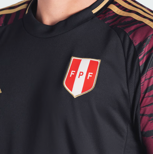 Original Peru Away 2024 Soccer Football Shirt Jersey 2024 adidas Men Black - M