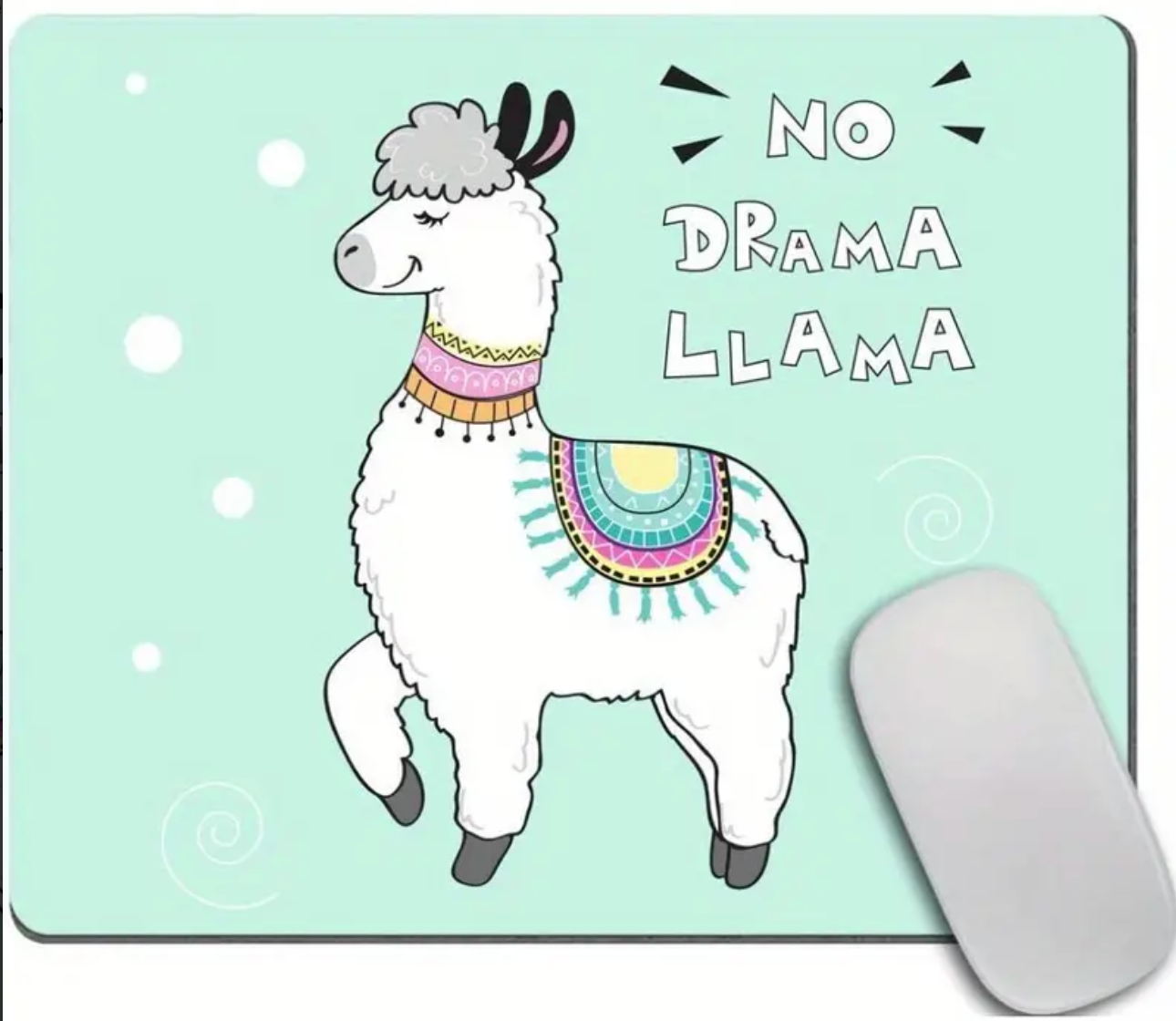 Llama Mouse Pad 7.9 X 9.5 Inch diferents sizes and shapes