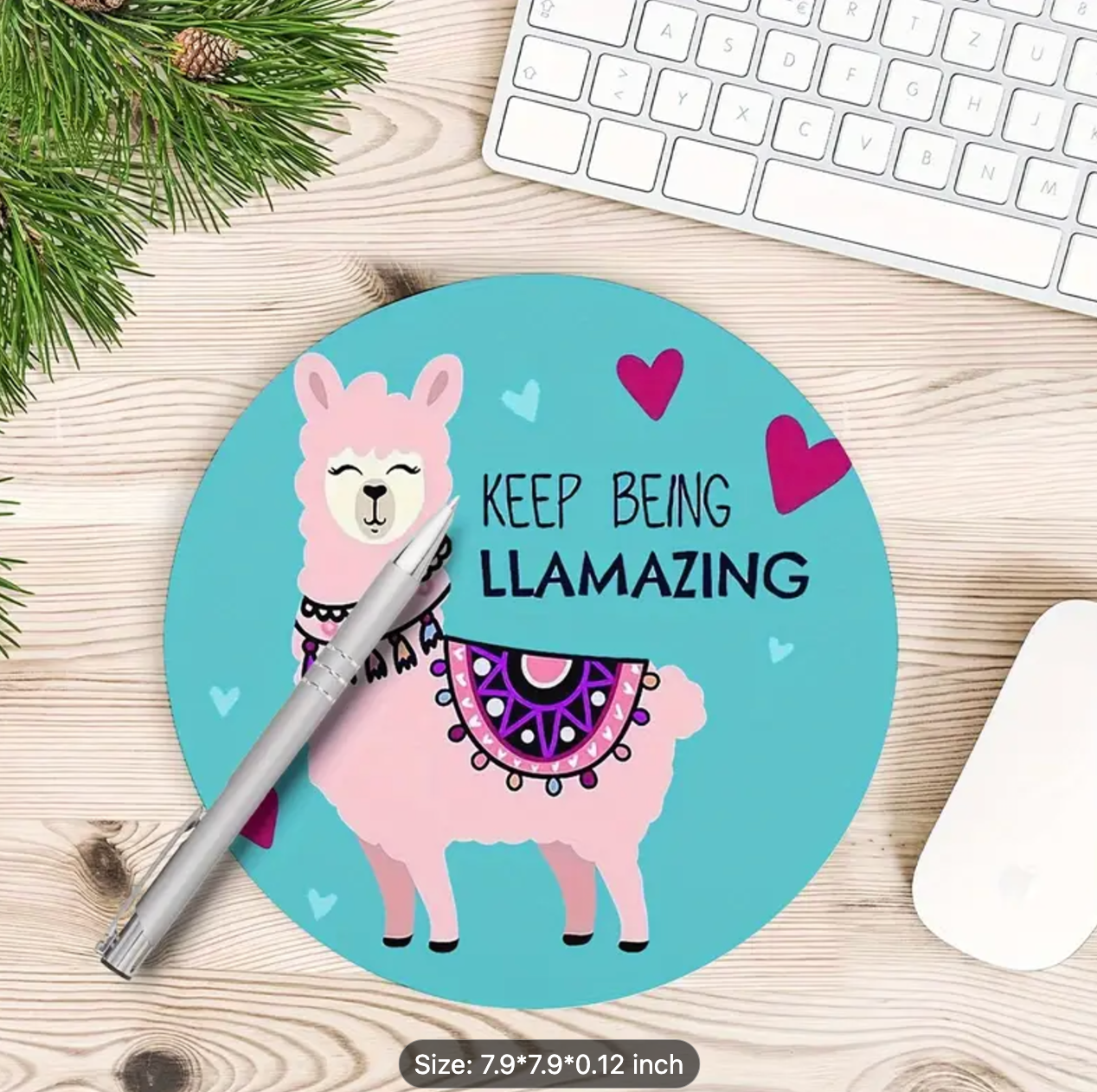 Llama Mouse Pad 7.9 X 9.5 Inch diferents sizes and shapes