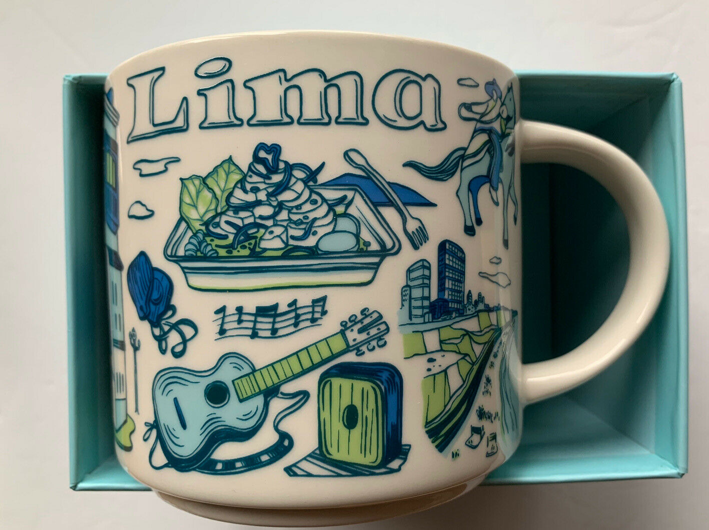 Starbucks Been There Series Lima Peru Mug - New in Box Collectible Cup 14 oz