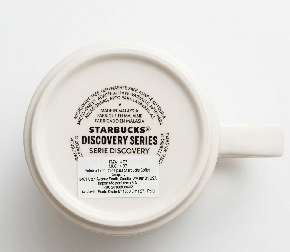 Taza Starbucks Peru Been There Series – Taza de cerámica de 14 oz – Nueva