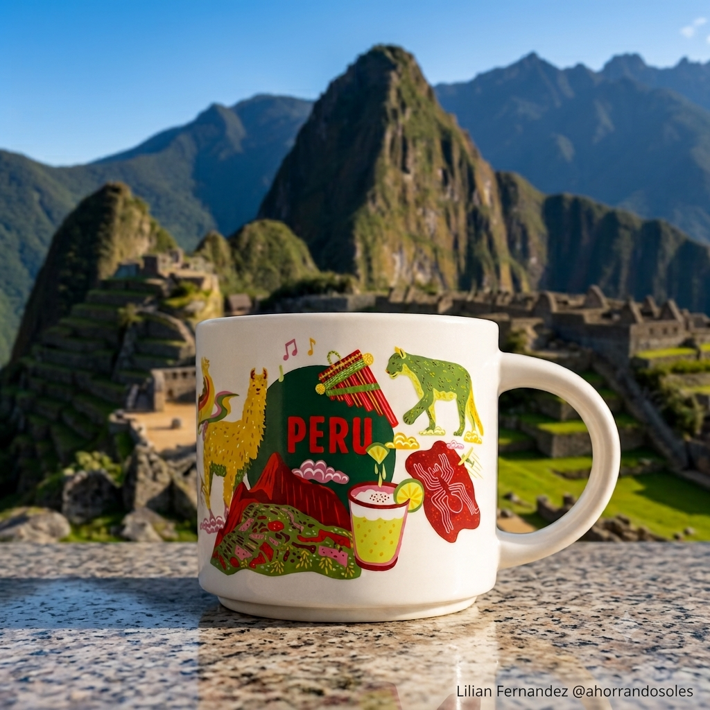 Taza Starbucks Peru Been There Series – Taza de cerámica de 14 oz – Nueva