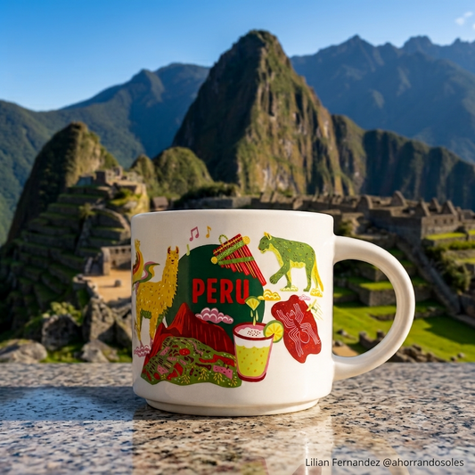 Starbucks Peru Mug – You Are Here Collection, Machu Picchu, Llama Souvenir Cup