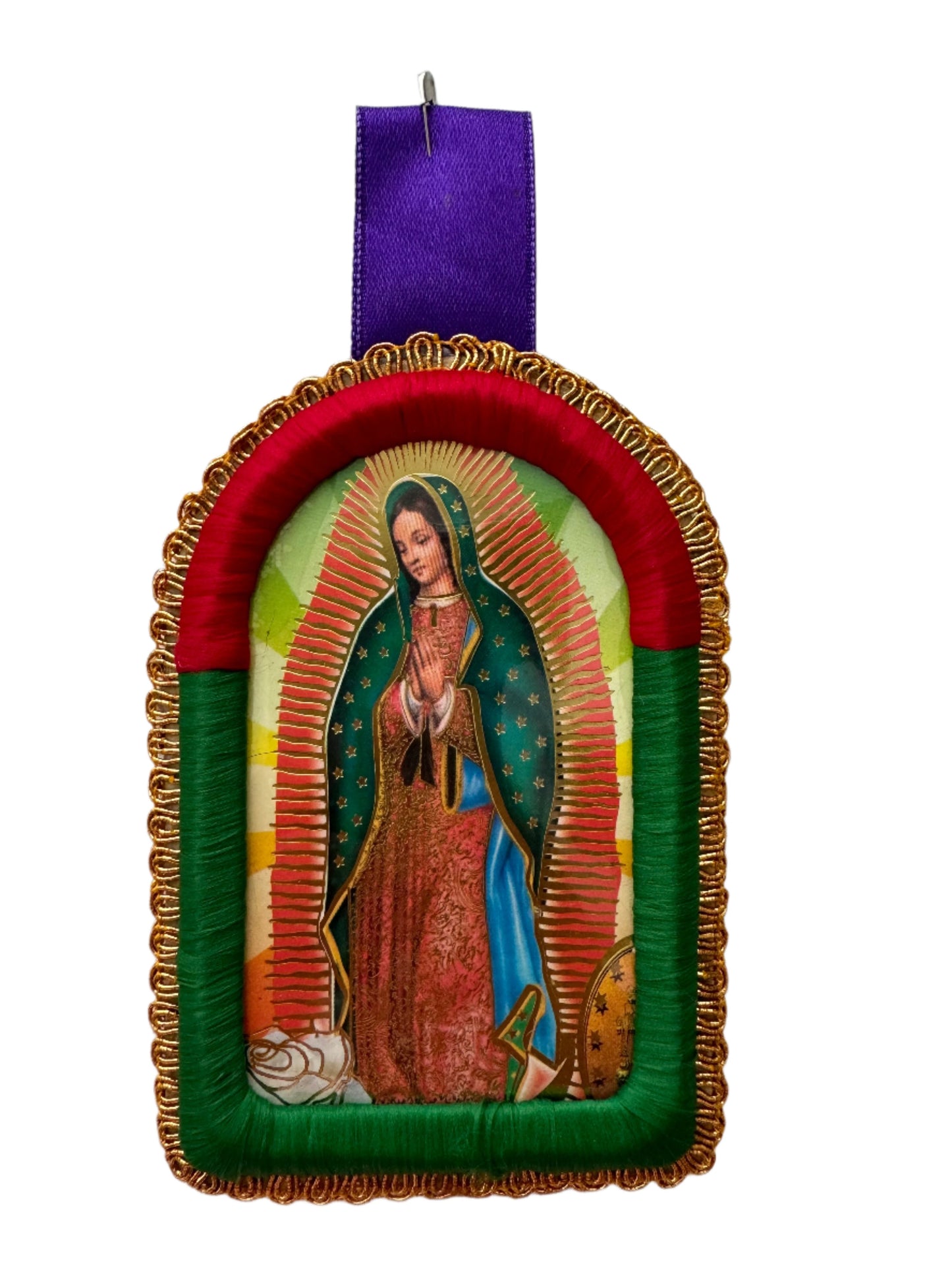 Detente Señor de los Milagros y Virgen de Guadalupe en diferentes tamaños